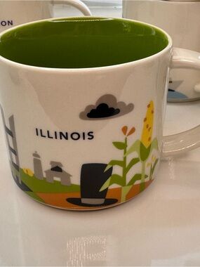 Starbucks You Are Here Collection Illinois Mug 14 oz  Cup 2015 Discontinued